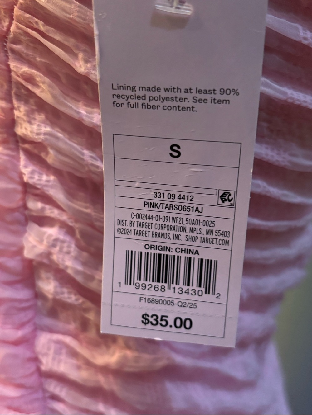 Woman Pink Ruffle Halter Dress - Picture 6 of 7